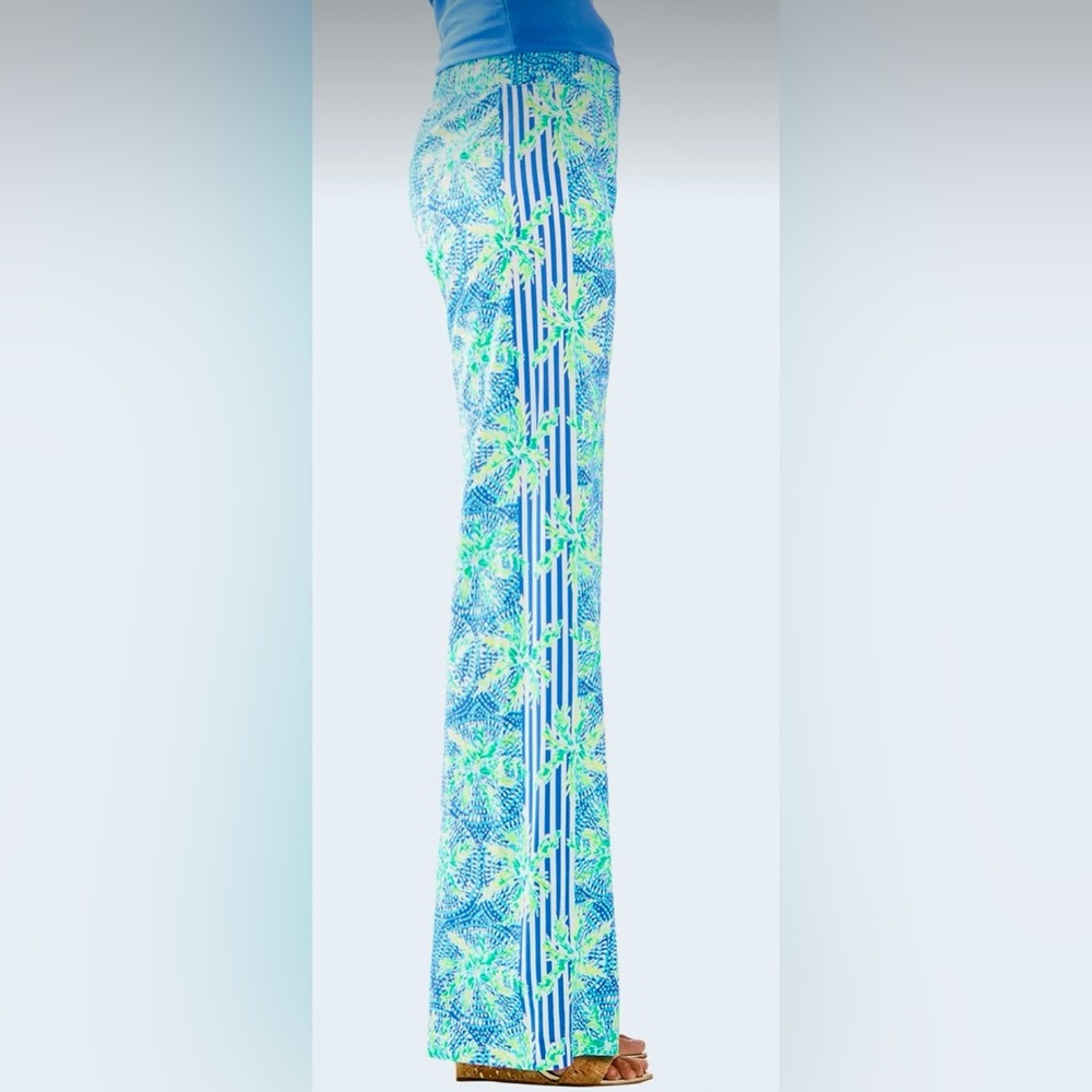 Lilly Pulitzer Blue and Green Patterned Pants